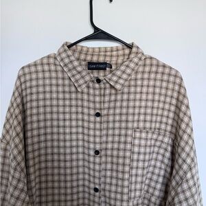 Women’s ASOS Brown Plaid Flannel